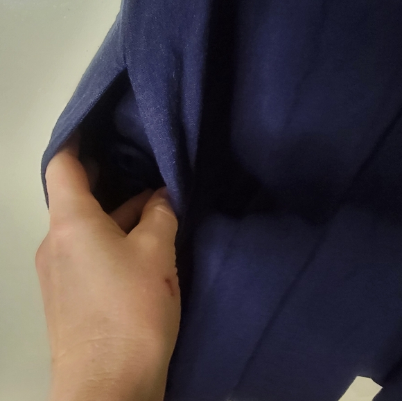Lucy & Laurel Royal Blue Dress w Pockets - Picture 5 of 5